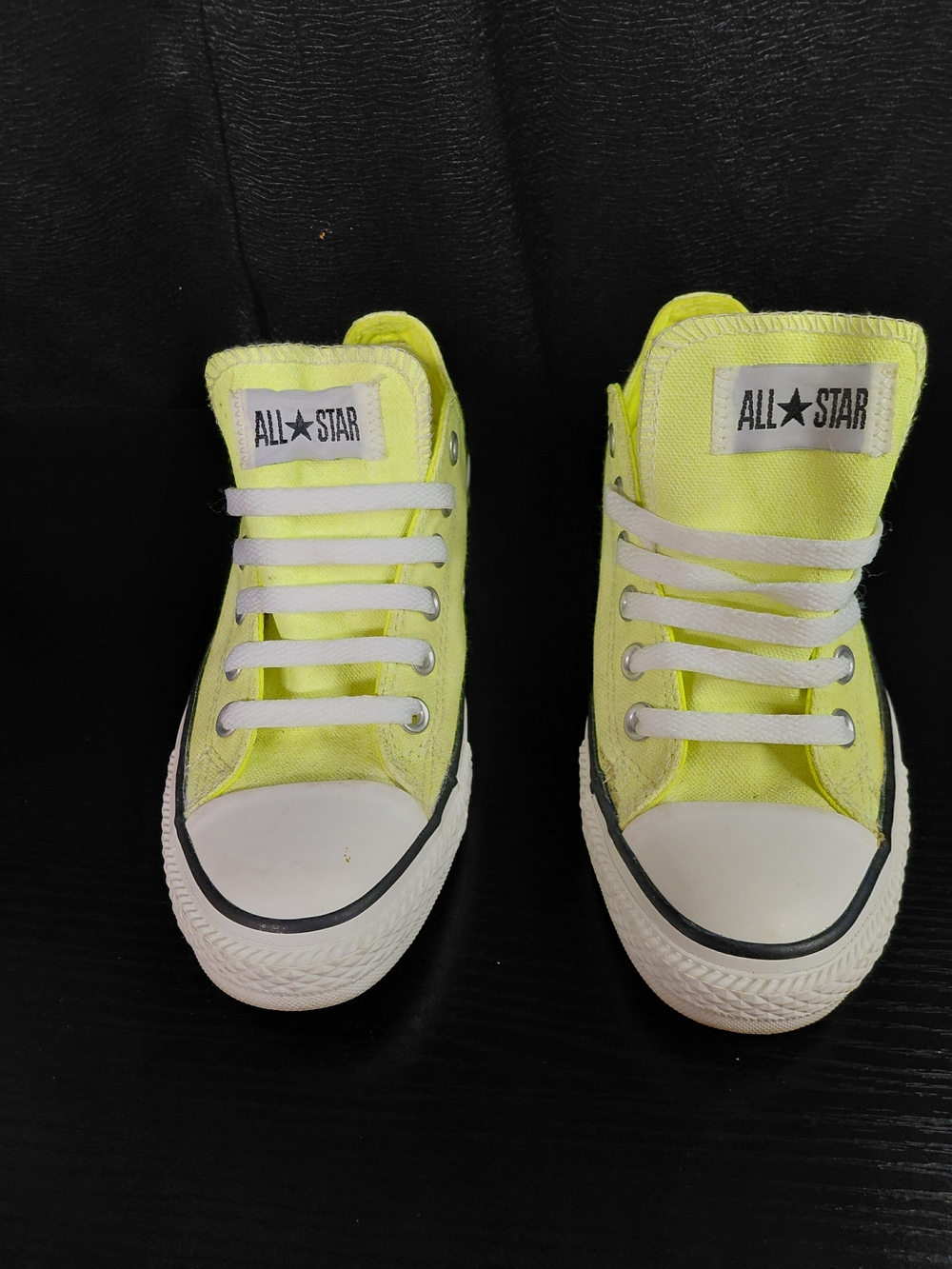 Converse All Star Womans Neon Yellow Low-Top Sneakers